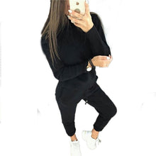 Load image into Gallery viewer, MVGIRLRU Woman Sweater Suits Casual  Knit Tracksuit Turtleneck Pullovers+pants Two Piece Sets Female Outfits